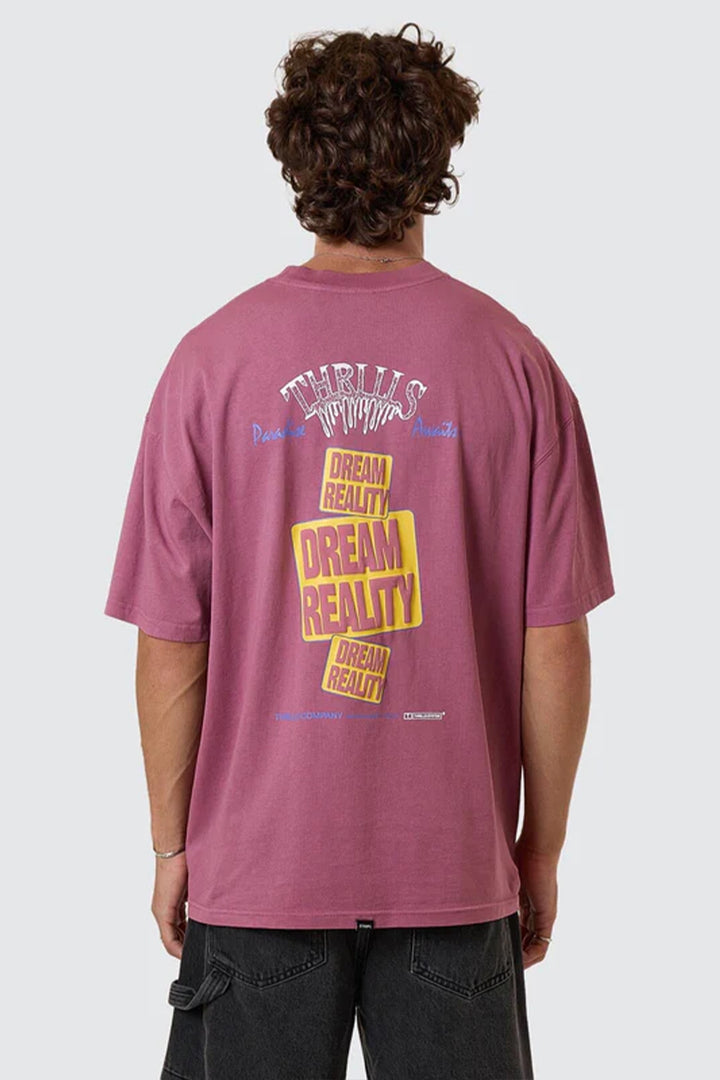 Reality Dreams Oversize Tee | Delta Berry - Thumbnail Image Number 2 of 2
