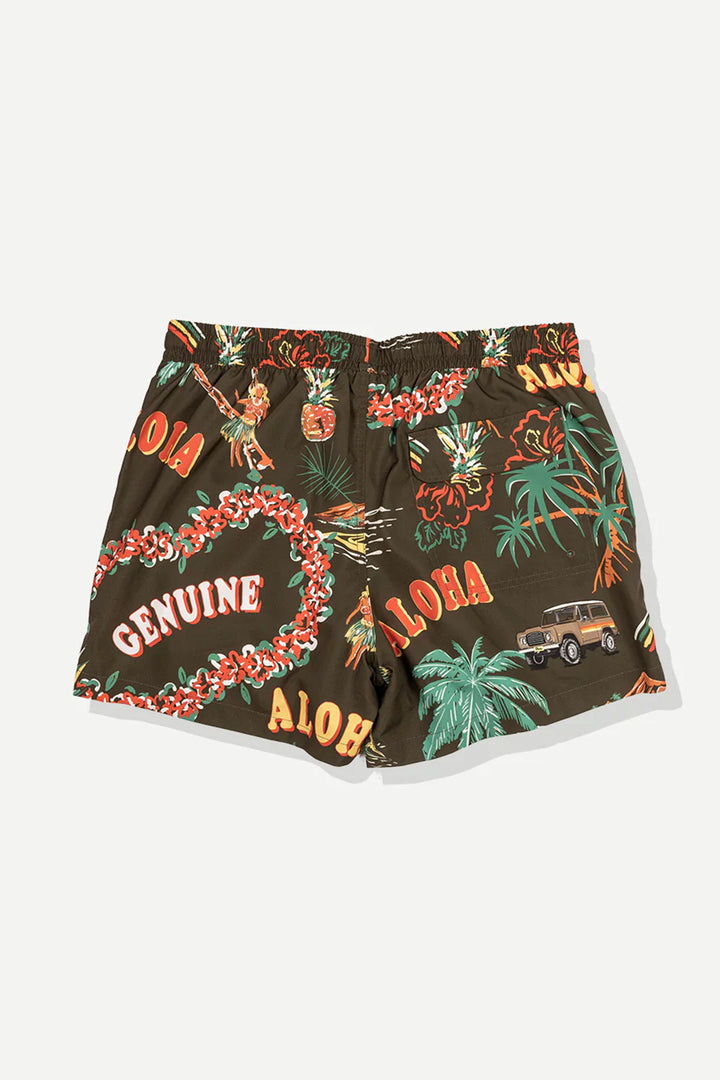 Palm Swim Short | Brown - Thumbnail Image Number 2 of 2
