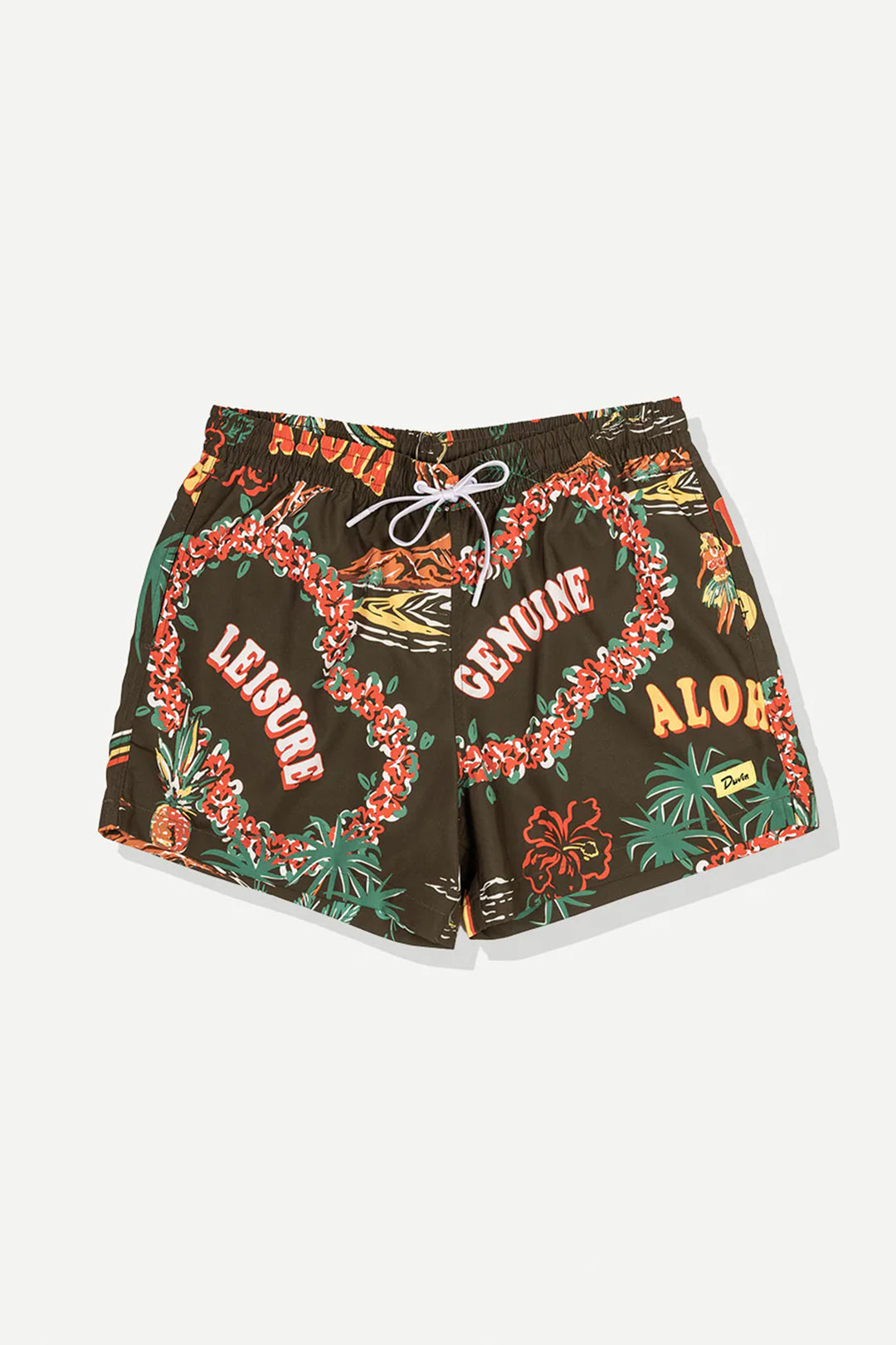 Palm Swim Short | Brown - Visual Media Number 1 of 2
