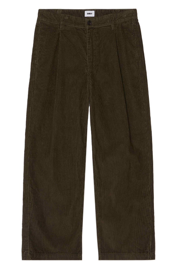 Dean Cord Pant | Black Olive Faded Wash - Thumbnail Image Number 1 of 2
