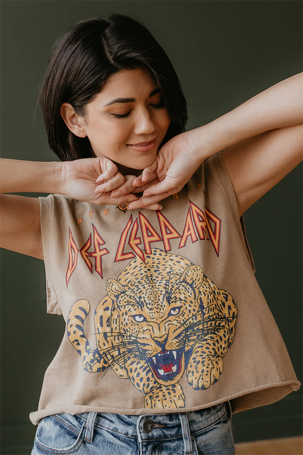 Def Leppard Pyromania Tank | Brown - Visual Media Number 1 of 4