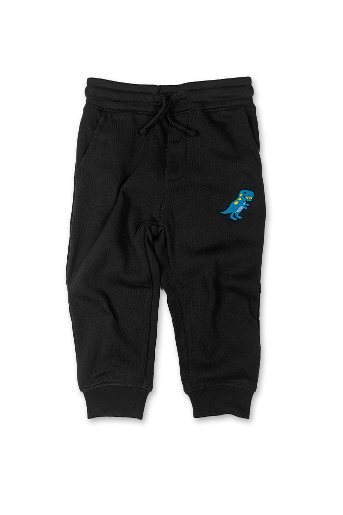 Dino Sweatpants | Black - Visual Media Number 1 of 2