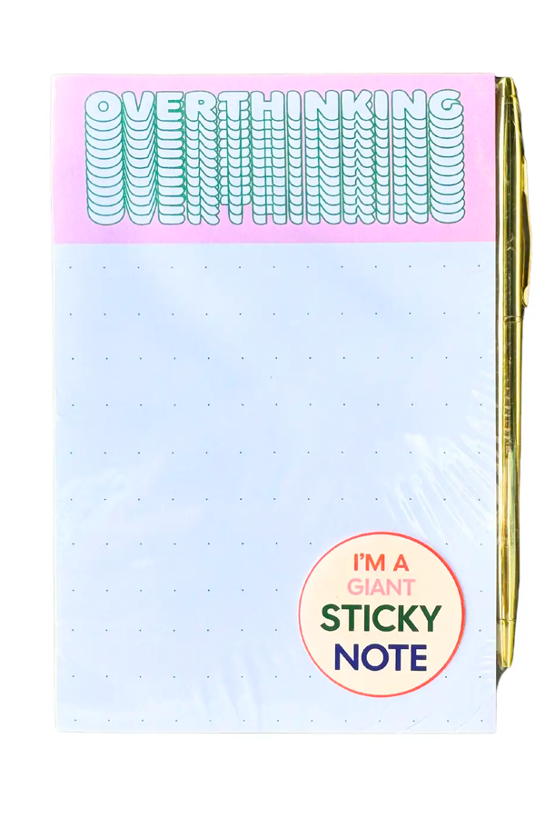 Overthinking Sticky Notepad - Visual Media Number 1 of 1