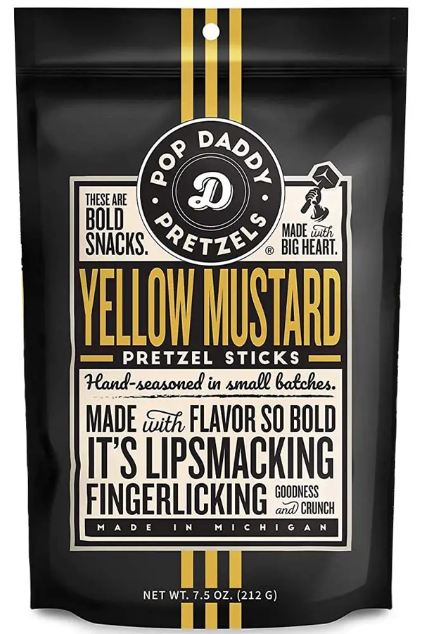 Pop Daddy Yellow Mustard Pretzel Sticks - Visual Media Number 1 of 1