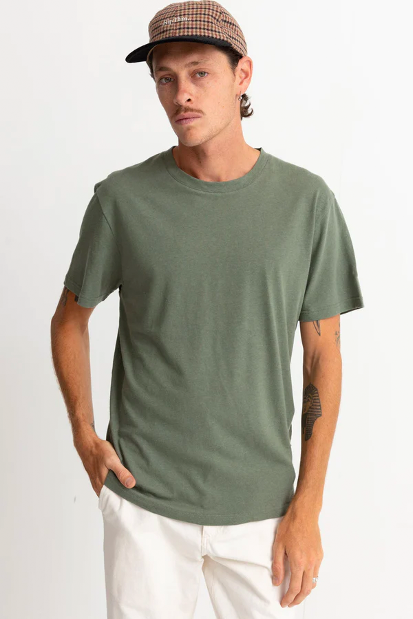 Linen SS T-Shirt | Pine - Main Image Number 2 of 3