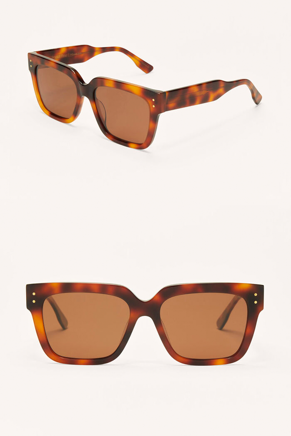 Brunch Time Sunglasses | Brown Tortoise - Brown - Thumbnail Image Number 2 of 2
