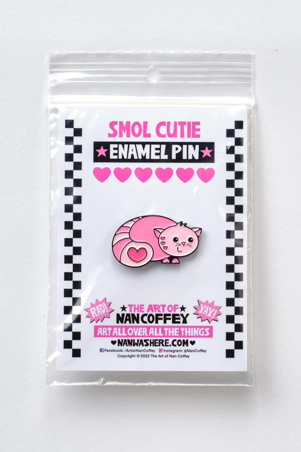 Smol Cutie Enamel Pin | Pink - Main Image Number 1 of 1