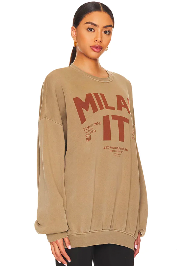 Welcome To Milan Jumper | Camel Gold