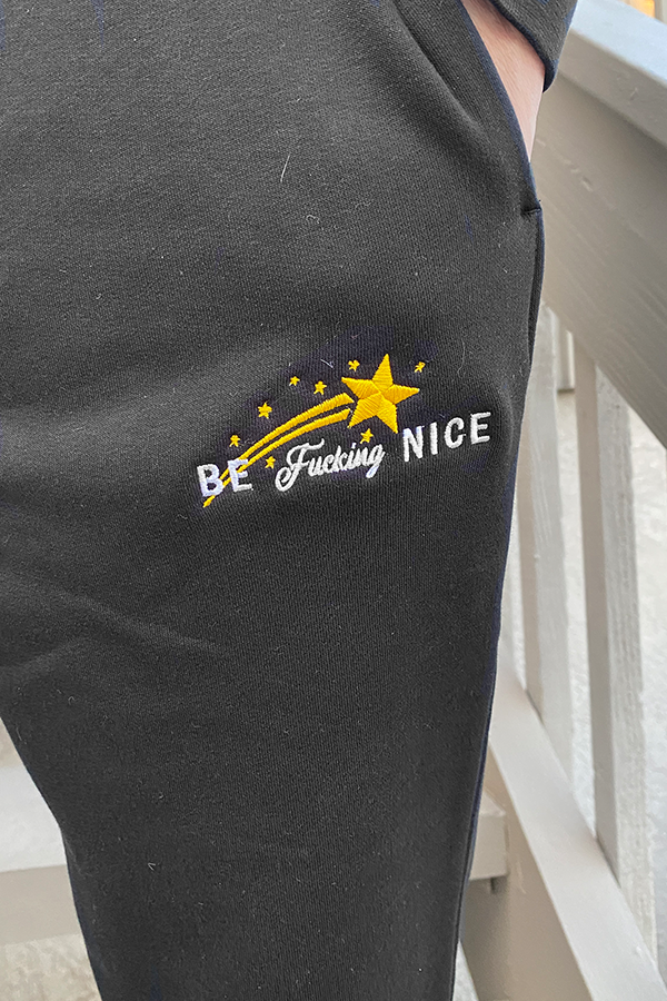 Be Nice Sweatpants | Black - Thumbnail Image Number 2 of 2
