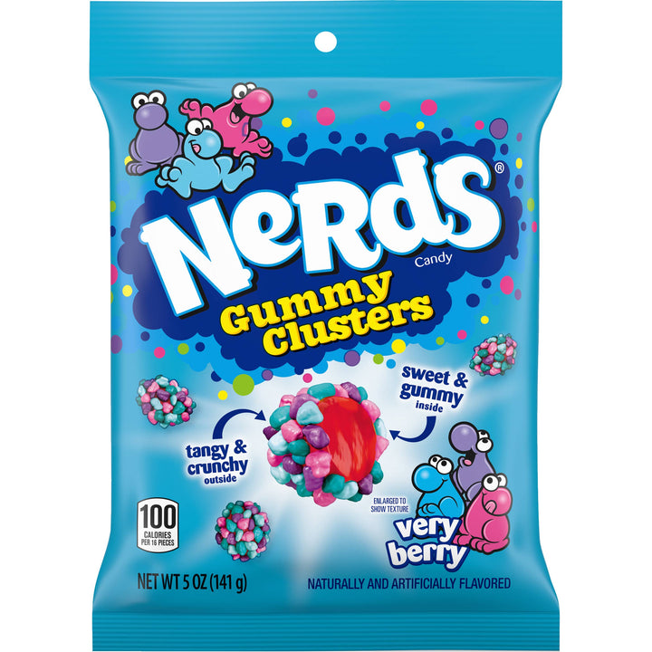 Nerds Gummy Clusters Very Berry 5oz Bag - Thumbnail Image Number 1 of 2
