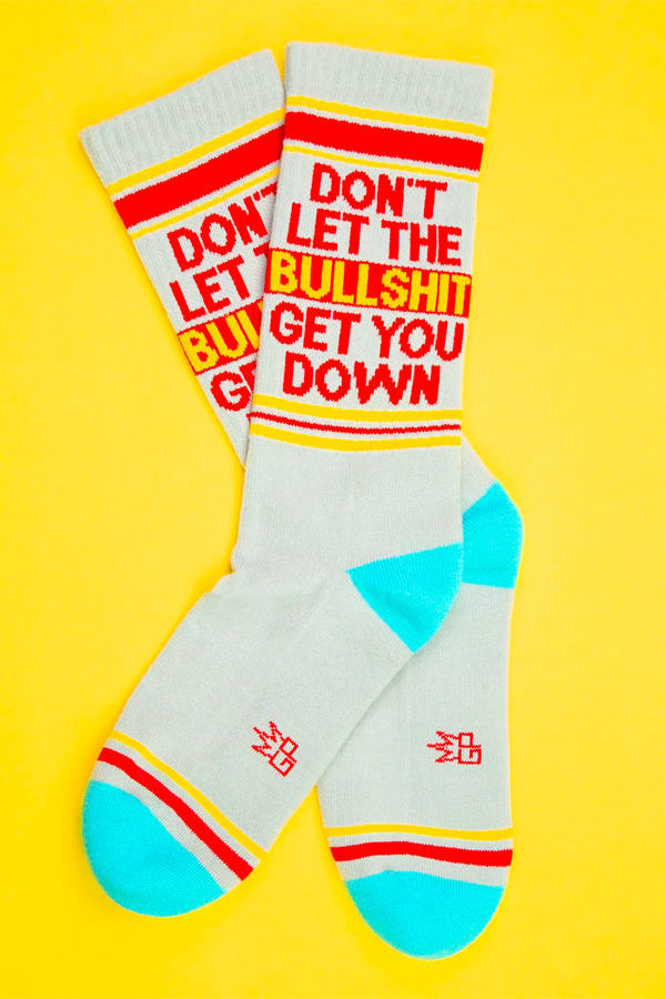 Don't Let The Bullshit Get You Down Gym Sock - Main Image Number 1 of 1