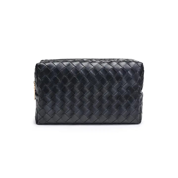 Cosmetic Pouch | Black Weave - Thumbnail Image Number 3 of 4
