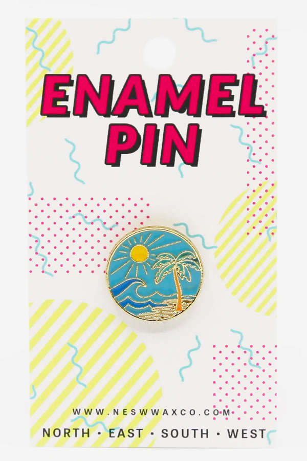 Beachy Sunshine Enamel Pin - Main Image Number 1 of 1