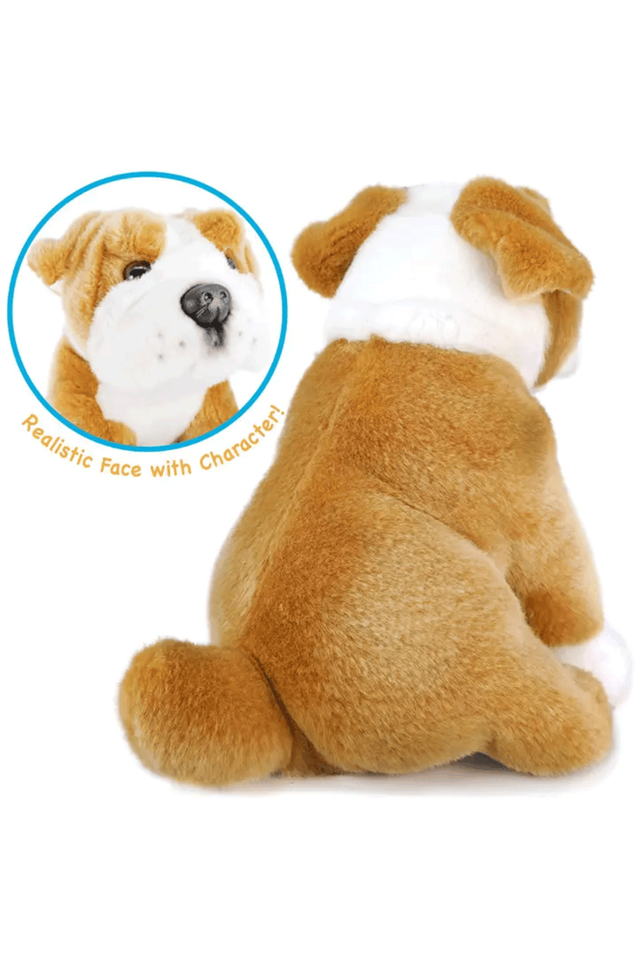 Egan the English Bulldog | 9 Inch Stuffed Animal Plush - Thumbnail Image Number 2 of 3
