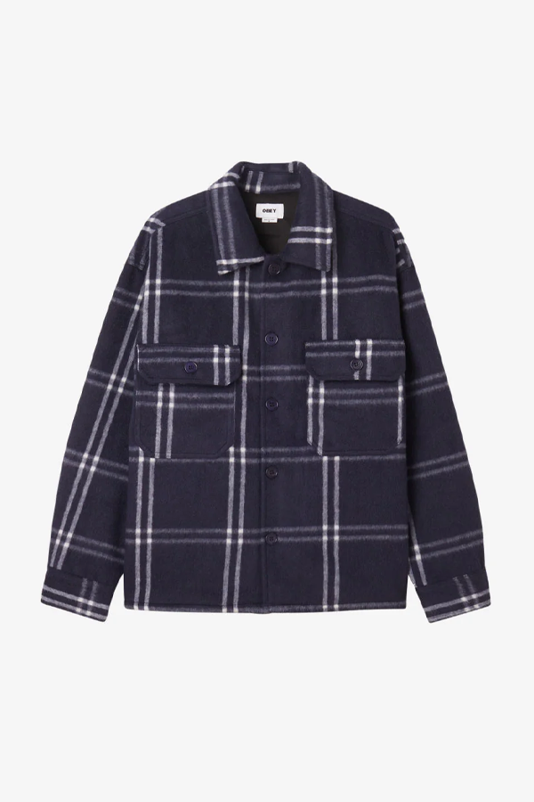 Entrada Shirt Jacket | Academy Navy Multi - Visual Media Number 1 of 2