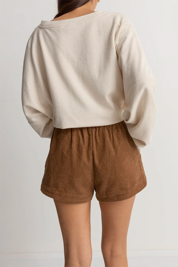 Mazzy Corduroy Short | Camel - Main Image Number 3 of 3