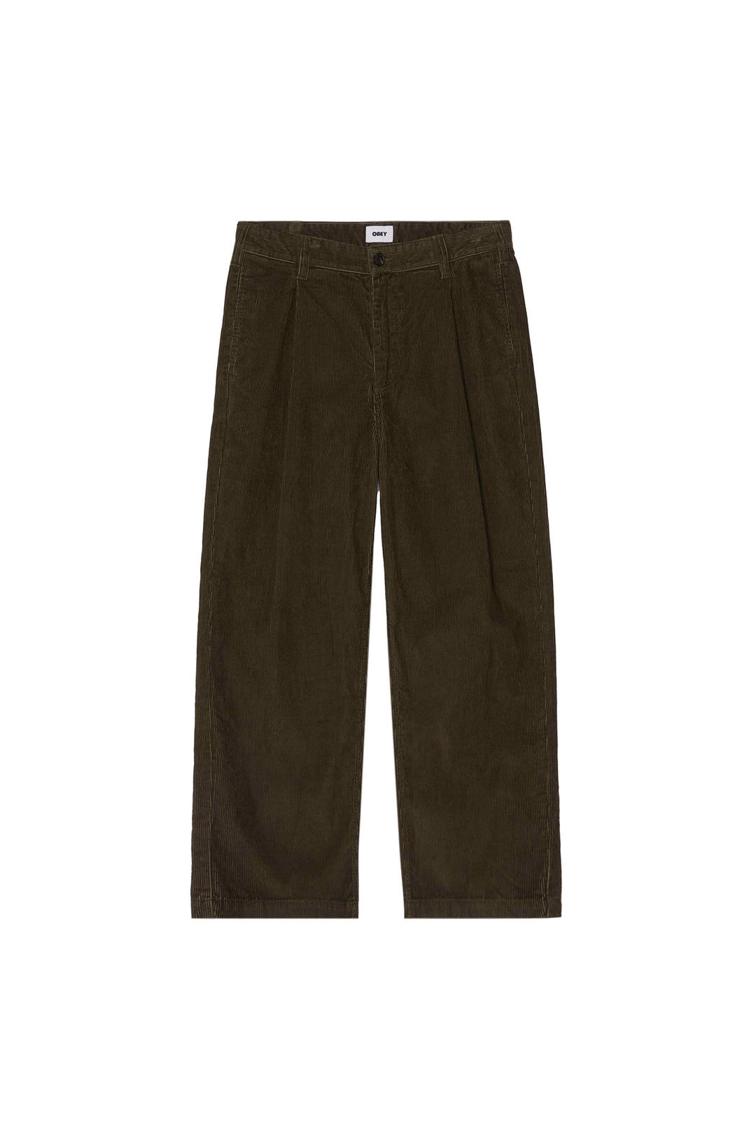 Dean Faded Wash Cord Pant | Black Olive - Visual Media Number 1 of 2