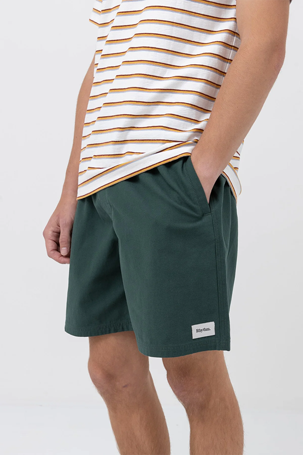 Mod Twill Jam Shorts | Moss - Main Image Number 2 of 4