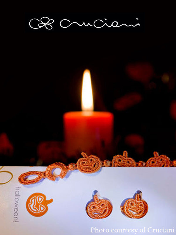 Halloween Pumpkin Bracelet | Orange - Thumbnail Image Number 1 of 2
