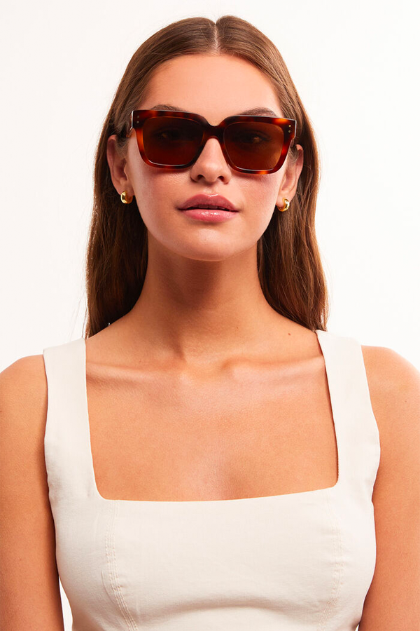 Brunch Time Sunglasses | Brown Tortoise - Brown - Main Image Number 1 of 2