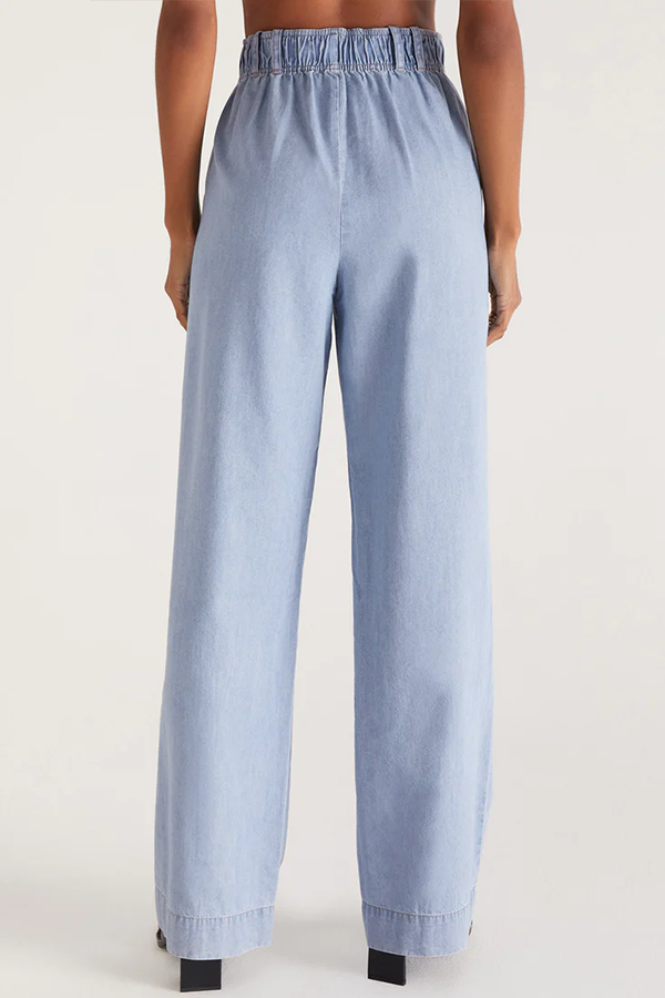 Farah Chambray Trouser | Light Chambray - Main Image Number 3 of 3