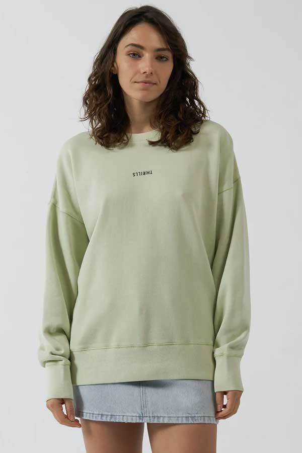 Minimal Thrills Slouch Crew | Pistachio - Thumbnail Image Number 1 of 2
