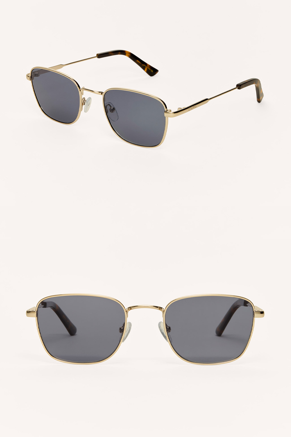 Fastlane Sunglasses | Gold - Grey - Visual Media Number 1 of 1