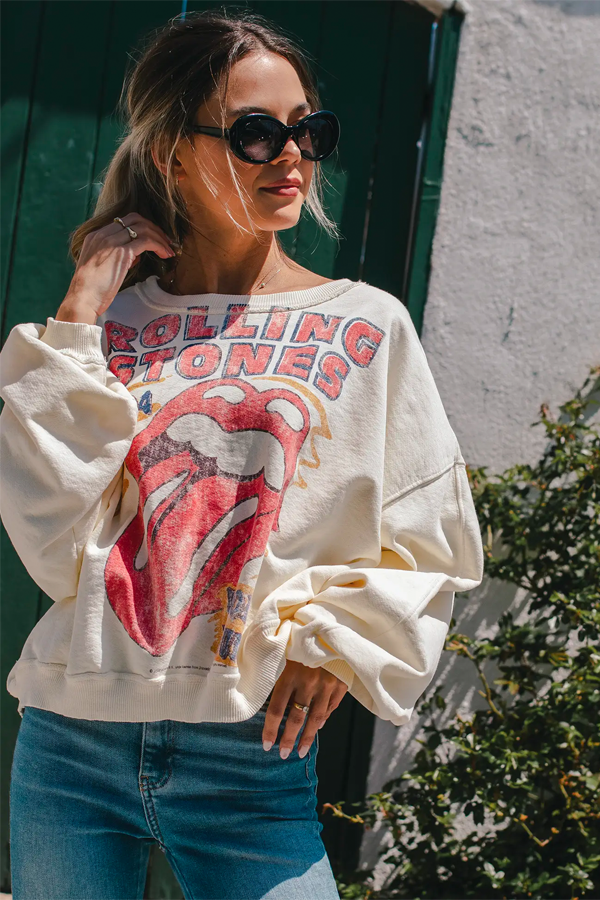 Rolling Stones 1994 Sweater | Khaki - Thumbnail Image Number 3 of 4
