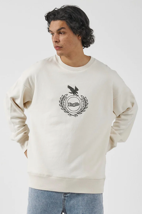 Engineered For Speed Crew Fleece | Unbleached - Main Image Number 1 of 2