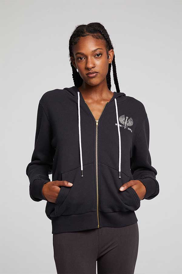 Chaser Rock N' Roll Zip Up | Licorice - Main Image Number 1 of 2