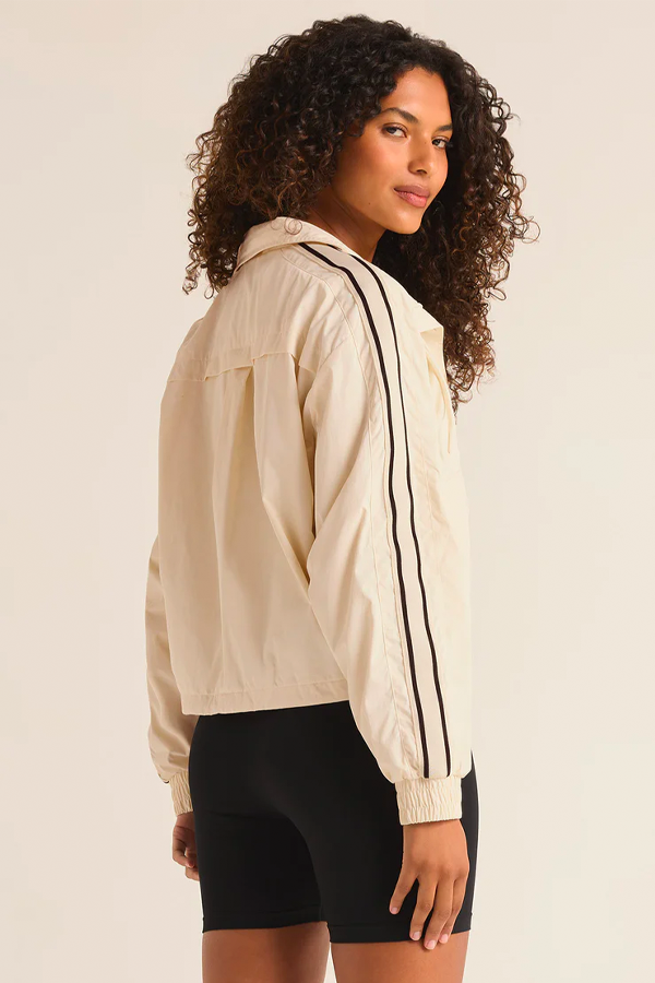 On Track Nylon Jacket | Sandstone - Thumbnail Image Number 2 of 4
