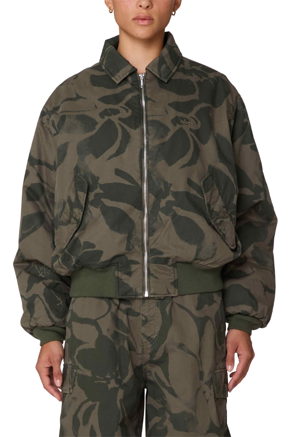 Florien Bomber Jacket | Green Multi - Visual Media Number 1 of 3