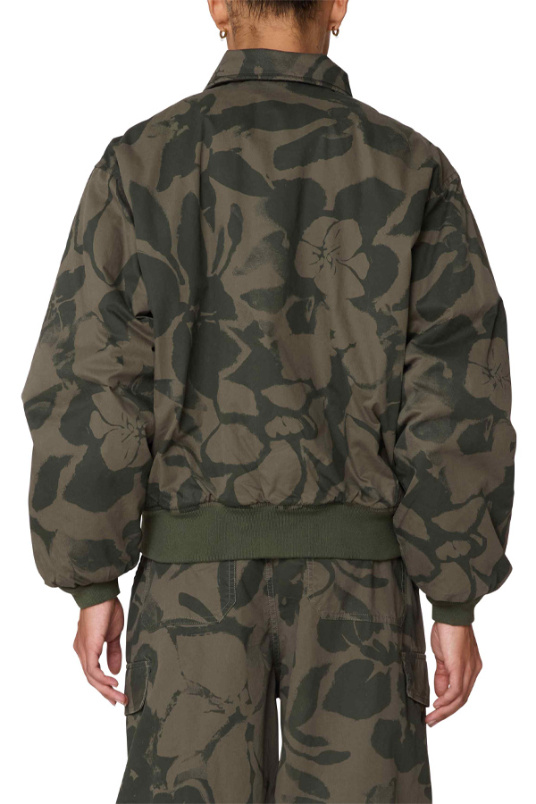 Florien Bomber Jacket | Green Multi - Thumbnail Image Number 3 of 3
