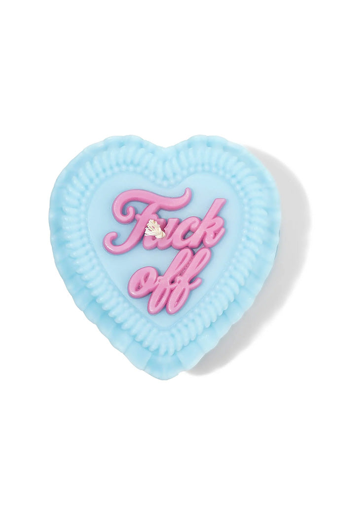 Fuck Off Heart Candle - Thumbnail Image Number 2 of 2
