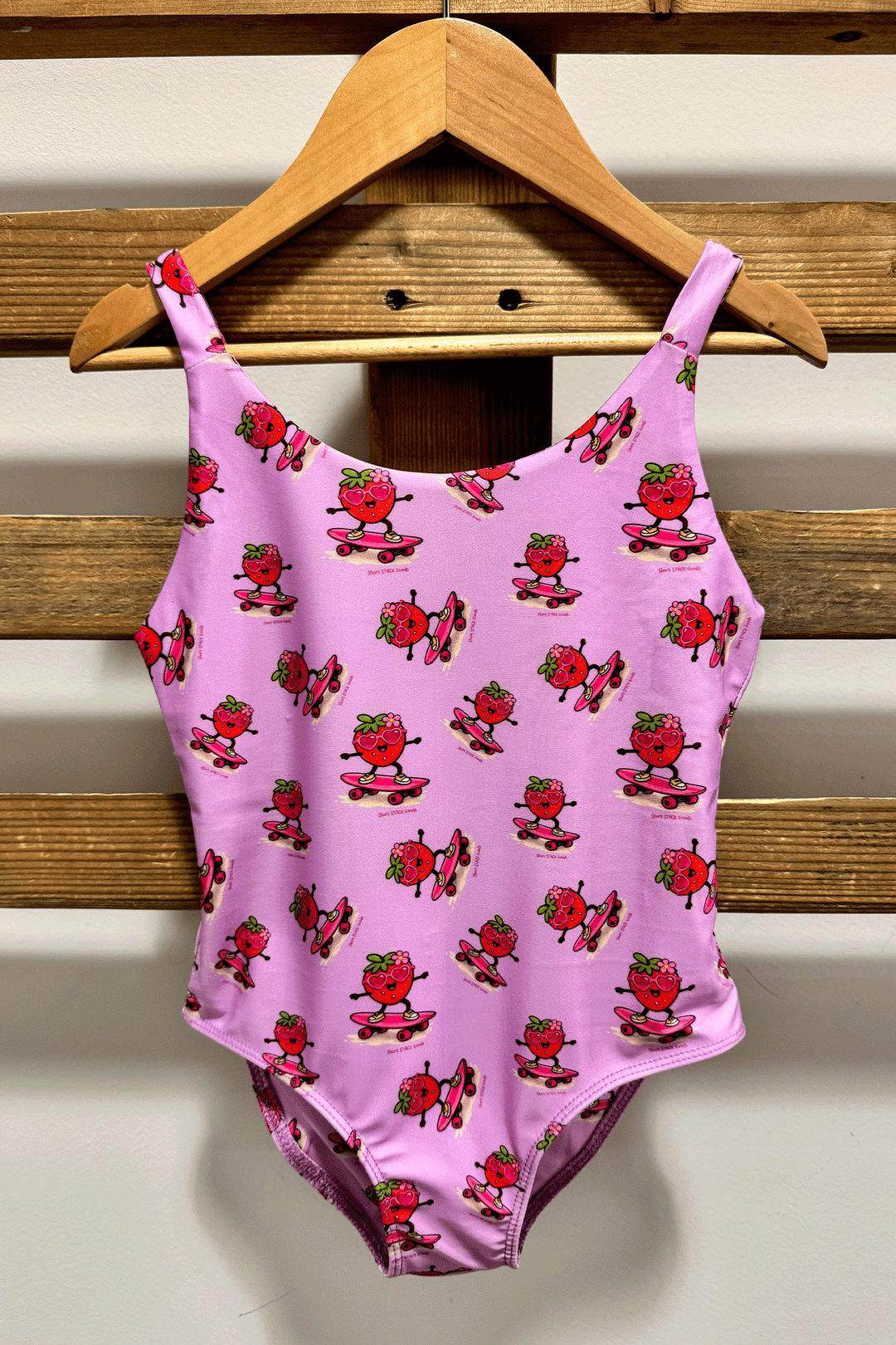Skater Girl Swimsuit | Pink - Visual Media Number 1 of 3