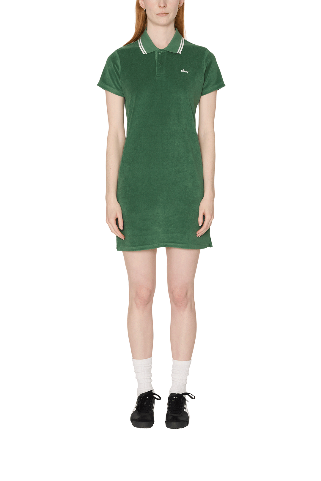Lucia Polo Dress | Green - Visual Media Number 1 of 3