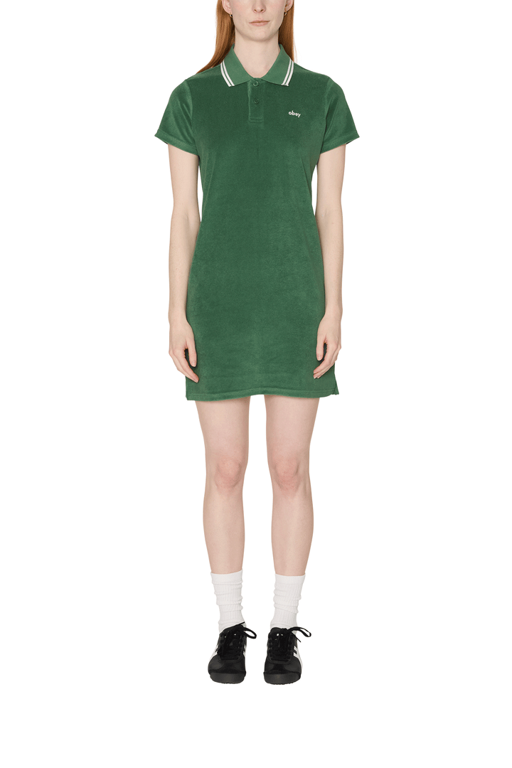 Lucia Polo Dress | Green - Thumbnail Image Number 1 of 3
