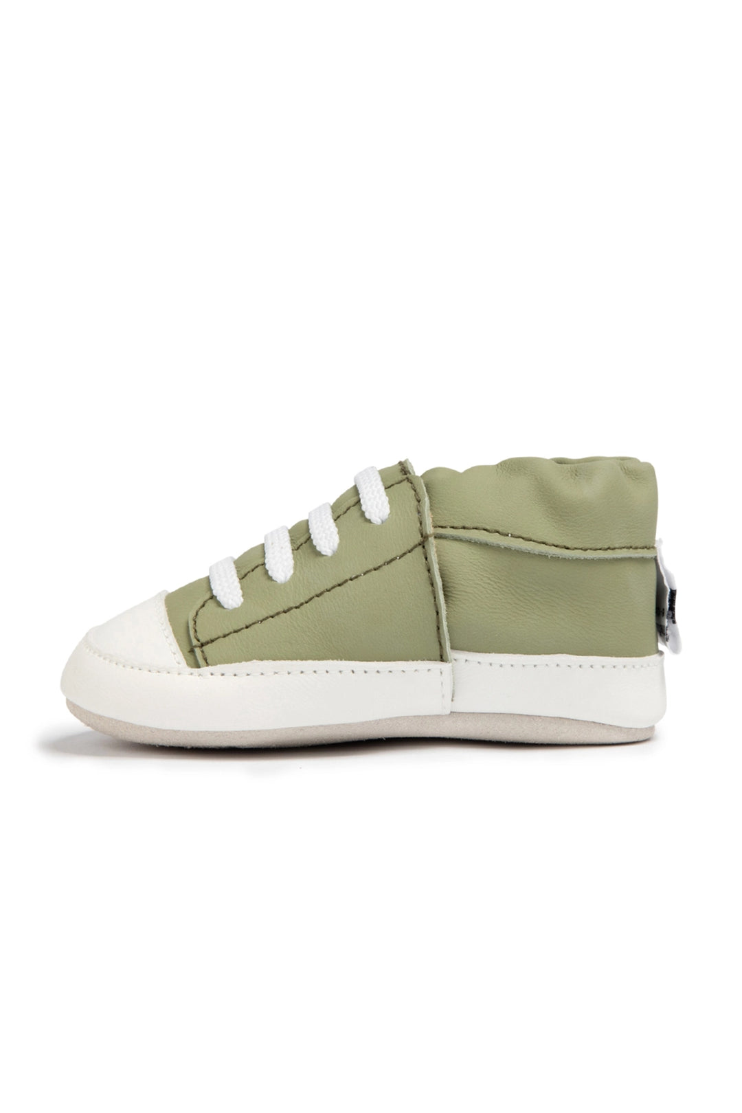Marvin - Baby Shoes Prewalker Leather Sneaker | Green - Visual Media Number 1 of 3