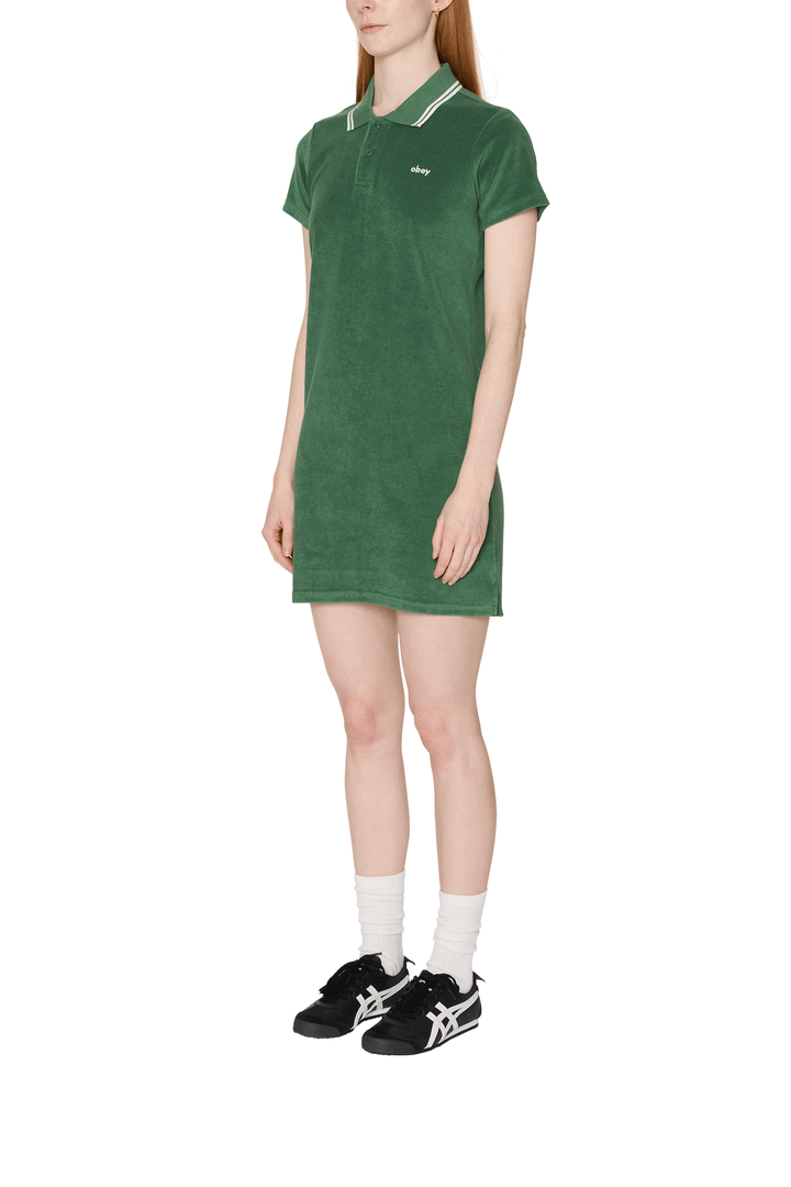 Lucia Polo Dress | Green - Thumbnail Image Number 3 of 3
