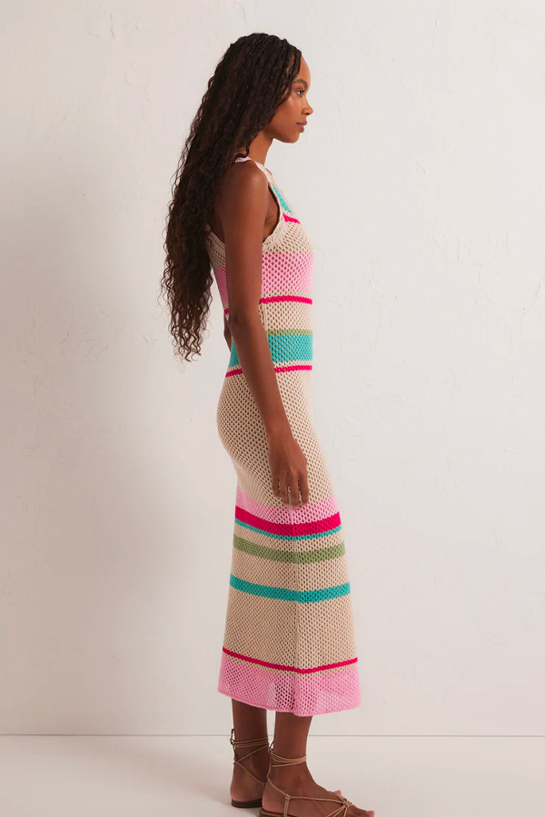 Ibiza Stripe Sweater Dress | Natural - Main Image Number 3 of 5