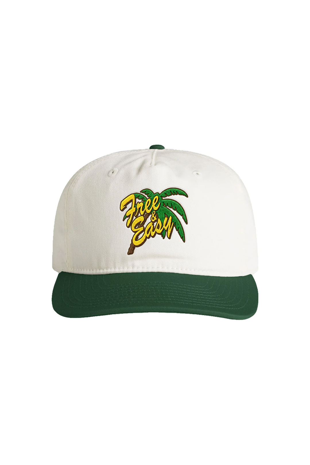 North Shore Two Tone 5 Panel Snapback Hat | Green - Visual Media Number 1 of 1