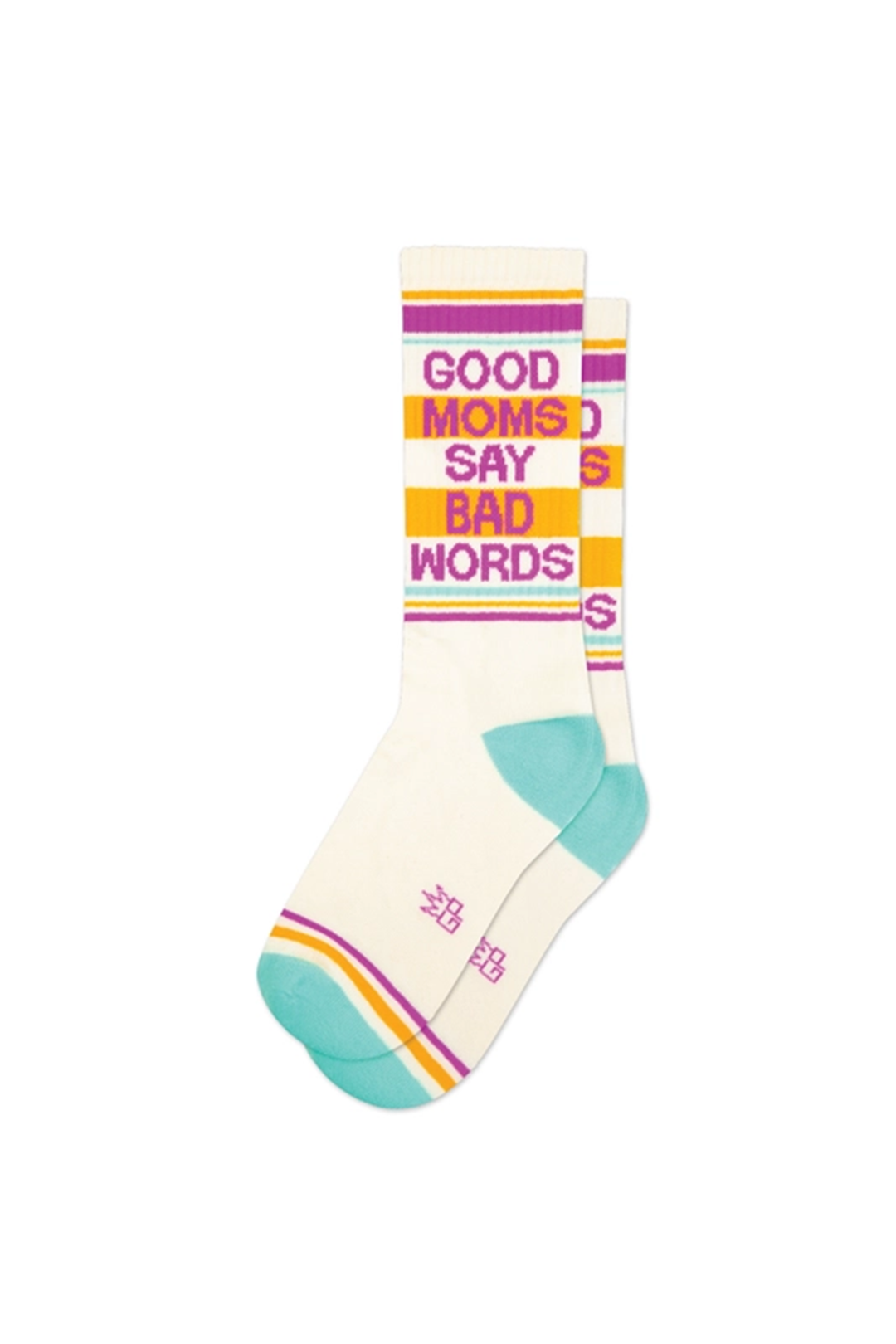 Good Moms Say Bad Words Gym Crew Sock - Visual Media Number 1 of 1