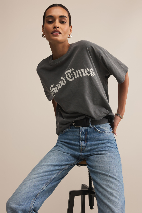 Good Times City Tee | Charcoal Moon - Thumbnail Image Number 1 of 2
