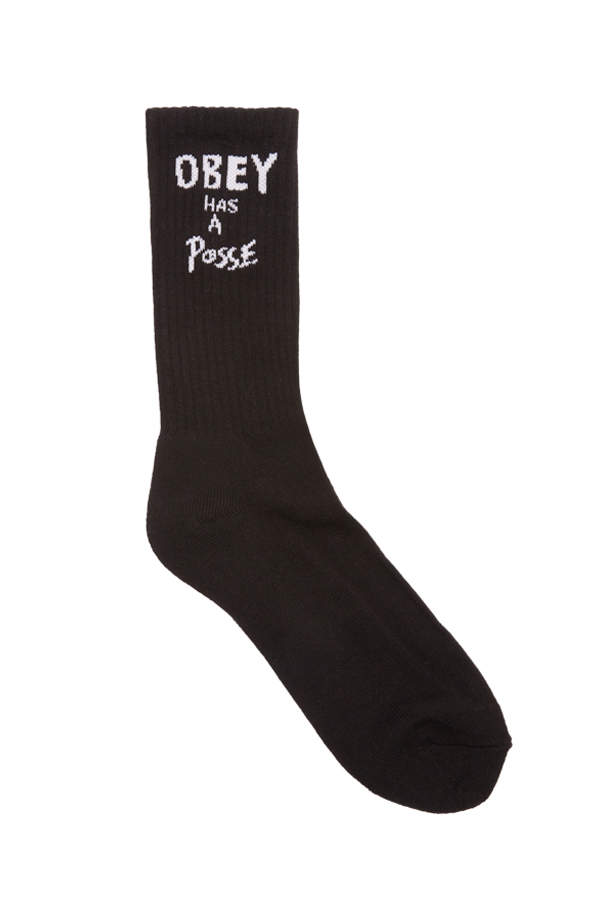 Obey Has A Posse Socks | Black - Visual Media Number 1 of 1