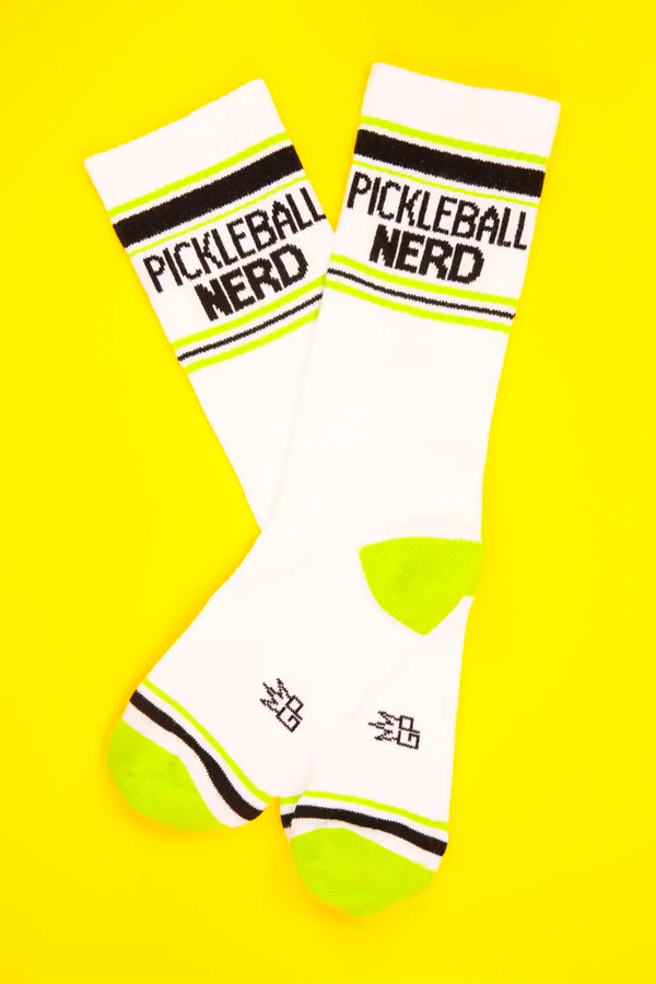 Pickleball Nerd Ribbed Gym Sock - Visual Media Number 1 of 1