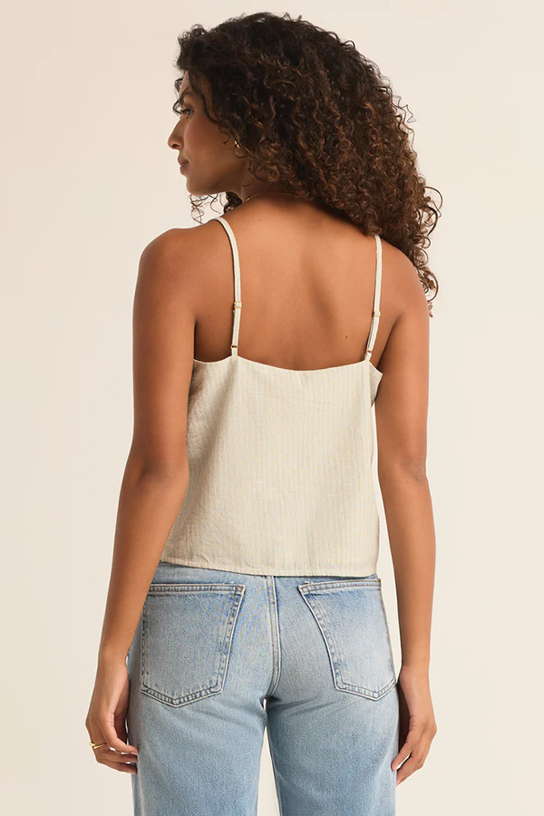 Ballast Casita Stripe Tank | Sandstone - Thumbnail Image Number 2 of 2
