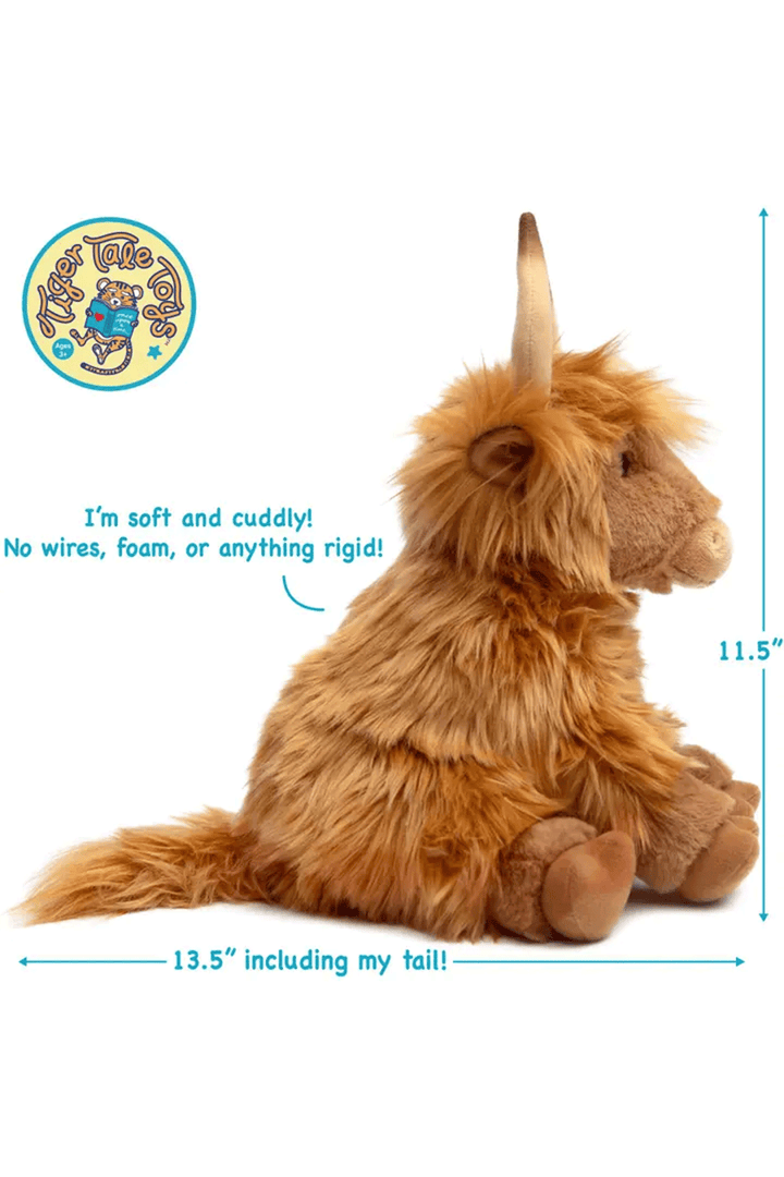 Henley the Highland Cow | 14 Inch Stuffed Animal Plush - Thumbnail Image Number 2 of 3
