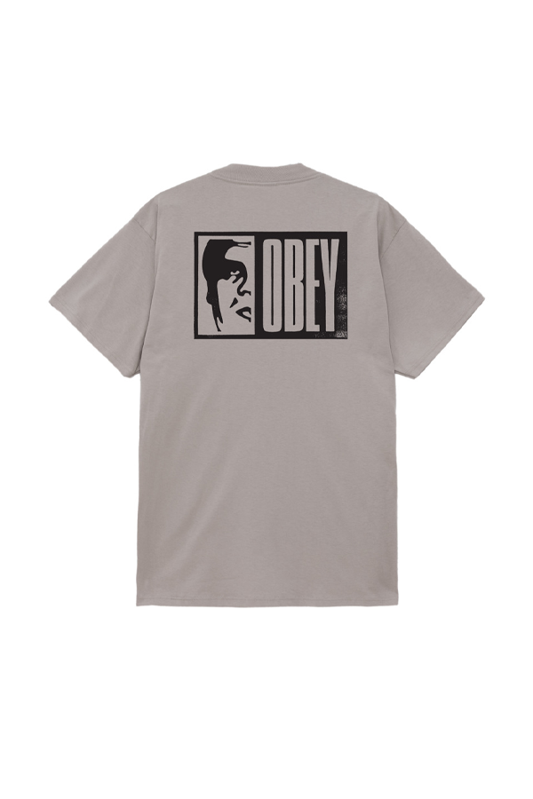 Obey Half Icon Tee | Silver Grey - Visual Media Number 1 of 2