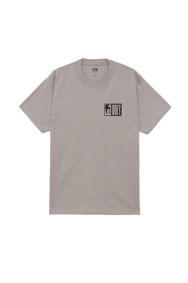 Obey Half Icon Tee | Silver Grey - Thumbnail Image Number 2 of 2
