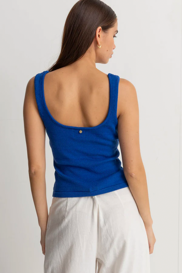 Cove Scoop Neck Tank | Blue - Thumbnail Image Number 3 of 3
